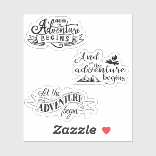 そして冒険はスティッカーを始める シール (シート)