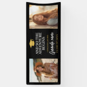 そして冒険は卒業モダンを待っている2写真 横断幕 (縦)