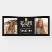 そして冒険は卒業モダンを待っている2写真 横断幕 (横)