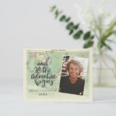 そして冒険は卒業写真を撮り始めます インビテーションポストカード (スタンド正面)