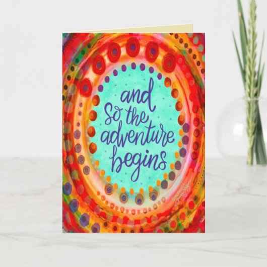 そして冒険は活気あるアクアを始める カード (正面)