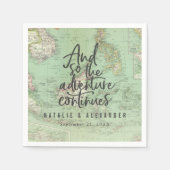 そして冒険は結婚披露宴を続ける スタンダードカクテルナプキン (正面)