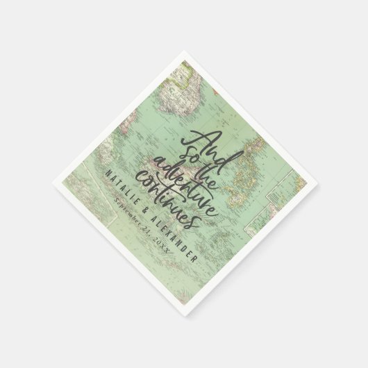 そして冒険は結婚披露宴を続ける スタンダードカクテルナプキン (角)