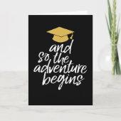 そして冒険は黒い金ゴールド卒業を始める カード (正面)