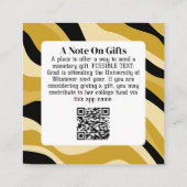 そして冒険を待つ – モダングラードギフトQRコード エンクロージャーカード (裏面)