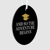 そして冒険を待つ – 卒業モダン写真 オーナメント (正面)