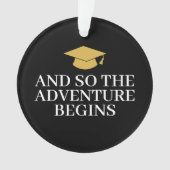 そして冒険を待つ – 卒業モダン写真 オーナメント (正面)