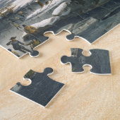 そして冬の朝 ジグソーパズル (側面)