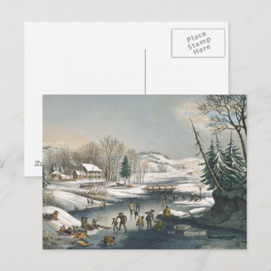 そして冬の朝 ポストカード (正面/裏面)