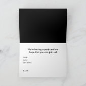 そして勝者はあります! 喜劇的なスピーチの泡 招待状 (内部)