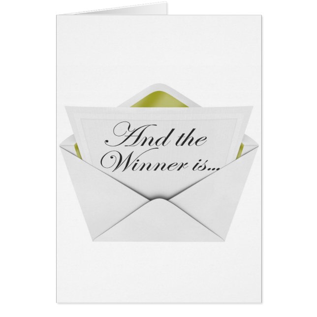 そして勝者は封筒です (正面)