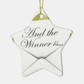 そして勝者は封筒です セラミックオーナメント (左)