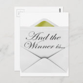 そして勝者は封筒です ポストカード (正面/裏面)