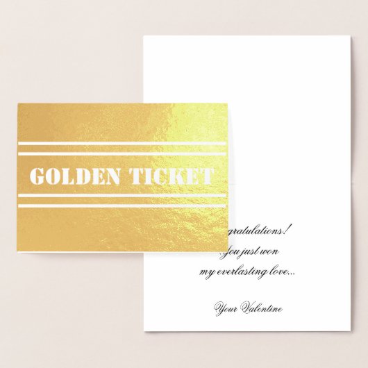 そして勝者は、ゴールデンチケット 箔カード (ディスプレー)