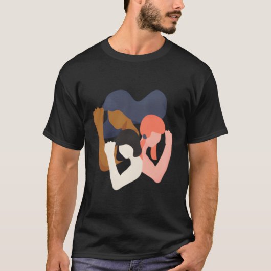 そして多様性フェミニストにおける団結の力 Tシャツ (正面)