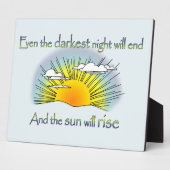 そして太陽は昇る フォトプラーク (側面)