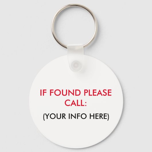 そして失った見つかったキーチェーン キーホルダー (正面)