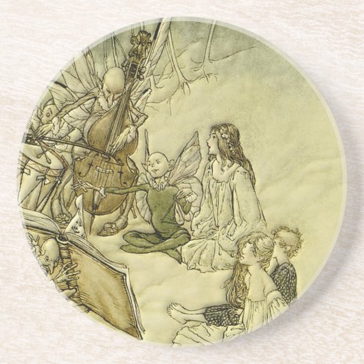 そして妖精の歌-アーサーRackham コースター (正面)