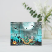 そして完全に死んでいな面倒なハロウィーンの休日はがき シーズンポストカード (スタンド正面)