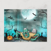 そして完全に死んでいな面倒なハロウィーンの休日はがき シーズンポストカード (正面)