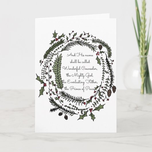 そして彼の名前はクリスマスカードと呼ばれます シーズンカード (正面)