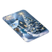 そして彼の霜の降りた魔法のクリスマス マグネット (右側)