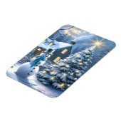 そして彼の霜の降りた魔法のクリスマス マグネット (左側)