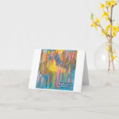 「そして彼は彼らに息を吸った…no 2"折り返し挨拶 カード (黄色い花)