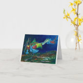 「そして彼は彼らに息を吹き込んだ」 no.3折り返しの挨拶 カード (黄色い花)