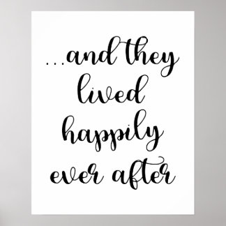 そして彼らはポスターの後ずっと幸せに暮らしていた ポスター