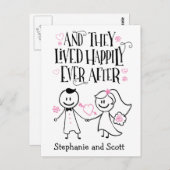 そして彼らはポストカードの後ずっと幸せに暮らしていた ポストカード (正面/裏面)