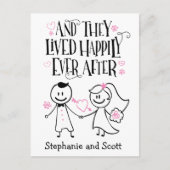 そして彼らはポストカードの後ずっと幸せに暮らしていた ポストカード (正面)