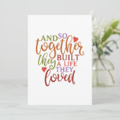 そして彼らは一緒に愛する生活を築いた カード (スタンド正面)