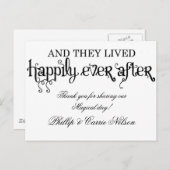 そして彼らは幸せに暮らした後 ポストカード (正面/裏面)