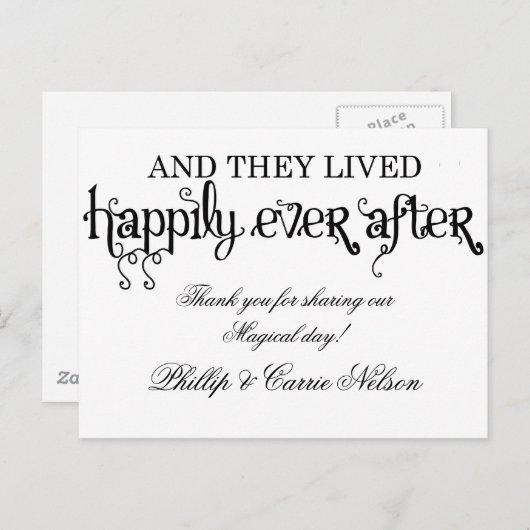 そして彼らは幸せに暮らした後 ポストカード (正面/裏面)