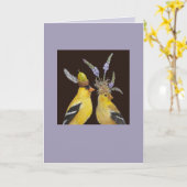 そして彼らは彼女はシャイなカードだと言った カード (黄色い花)