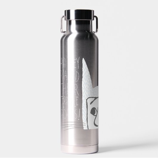 そして彼らは恐ろしい吠え声をあげた！ ウォーターボトル (正面)