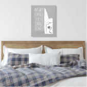 そして彼らは恐ろしい吠え声をあげた！ キャンバスプリント (インサイチュ (寝室))