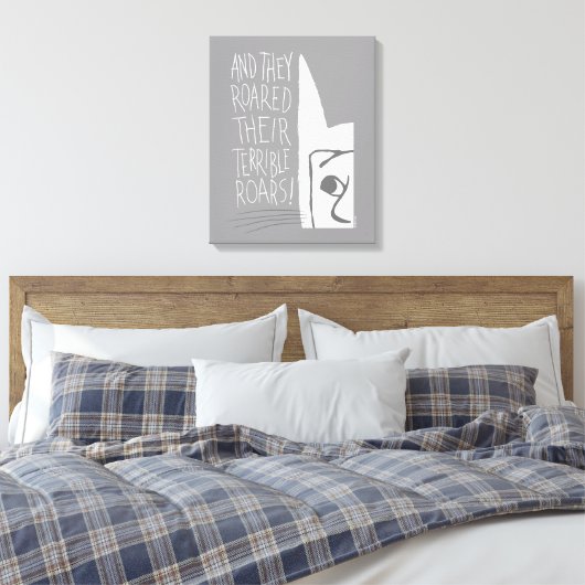 そして彼らは恐ろしい吠え声をあげた！ キャンバスプリント (インサイチュ (寝室))