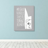 そして彼らは恐ろしい吠え声をあげた！ キャンバスプリント (インサイチュ (ウッドフロア))