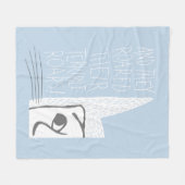 そして彼らは恐ろしい吠え声をあげた！ フリースブランケット (正面(横))