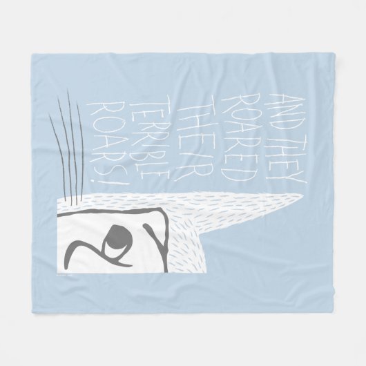 そして彼らは恐ろしい吠え声をあげた！ フリースブランケット (正面(横))