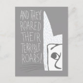 そして彼らは恐ろしい吠え声をあげた！ ポストカード (正面)