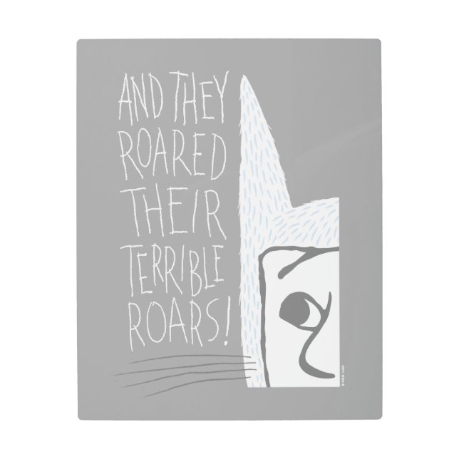 そして彼らは恐ろしい吠え声をあげた！ メタルプリント (正面)