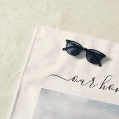 そして彼らは新婚旅行の贈り物の後ずっと幸せに暮らしていた ビーチタオル (インサイチュ)