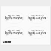 そして彼らは楕円形のステッカーの後ずっと幸せに暮らしていた 楕円形シール (シート)