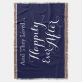 そして彼らは毛布その後ずっと幸福に住んでいました スローブランケット (正面縦)