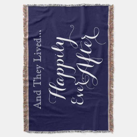 そして彼らは毛布その後ずっと幸福に住んでいました スローブランケット (正面縦)