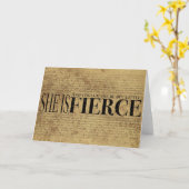 そして彼女が少しあるが、けれども、彼女は激しいです カード (黄色い花)