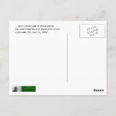 ...そして彼女の舵を取る街灯を ポストカード (裏面)